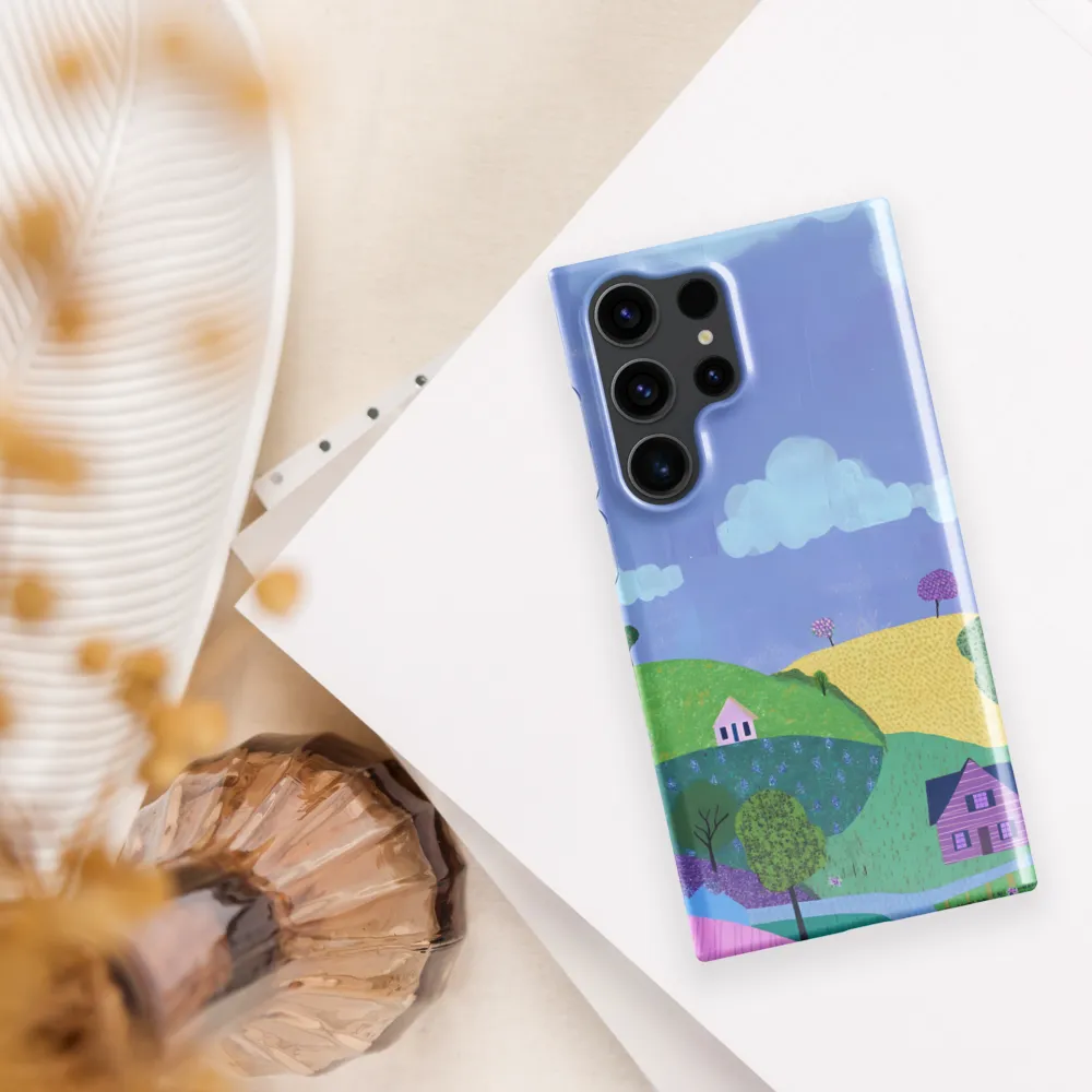 Whimsical Hills and Quaint Homes | Phone Case |  S23 Ultra | Snap Case | Glossy
