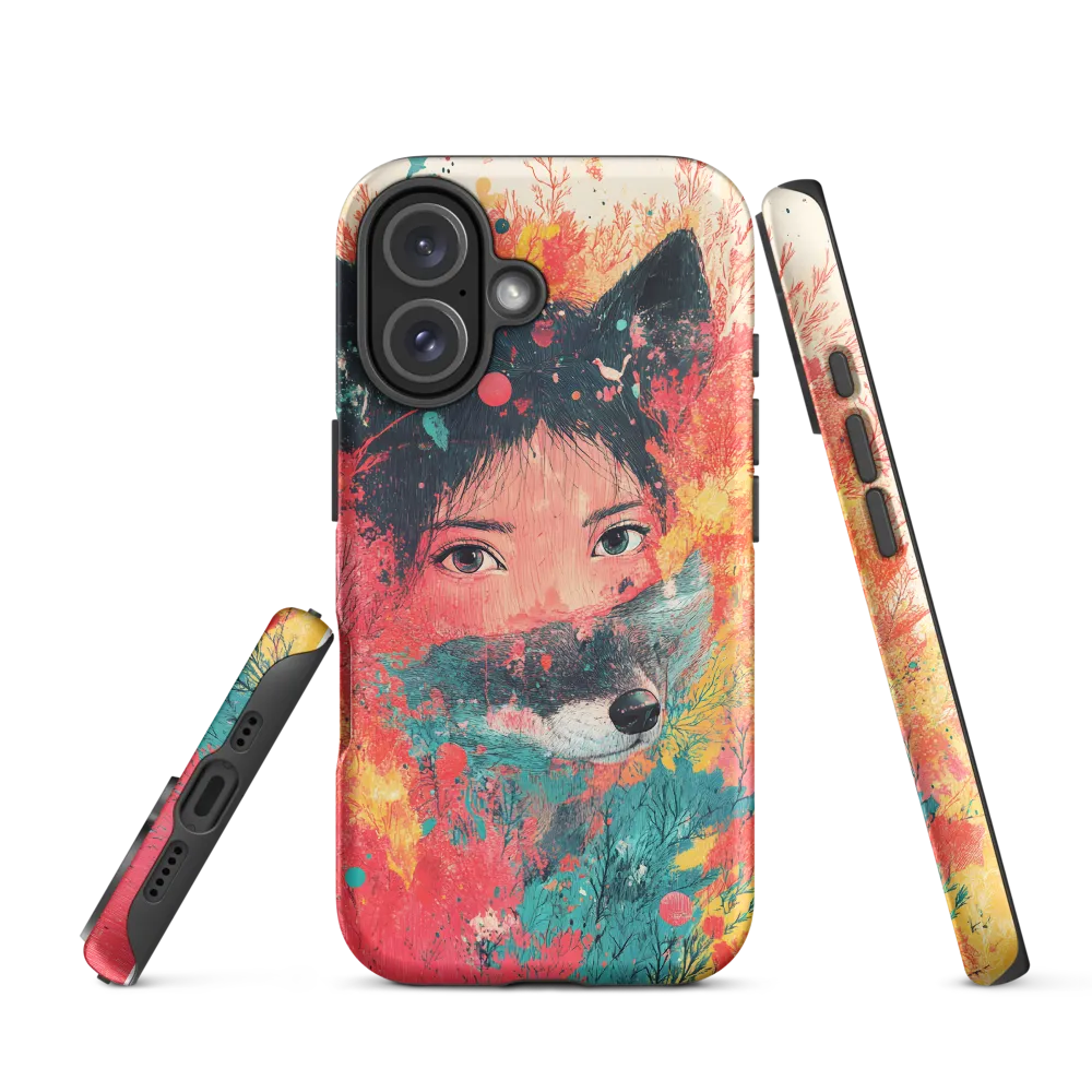 Harmony of Spirit: Girl and Wolf | Phone Case