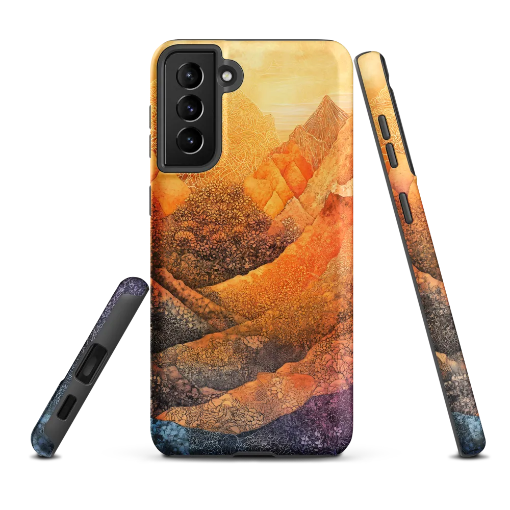 Serene Peaks of Color