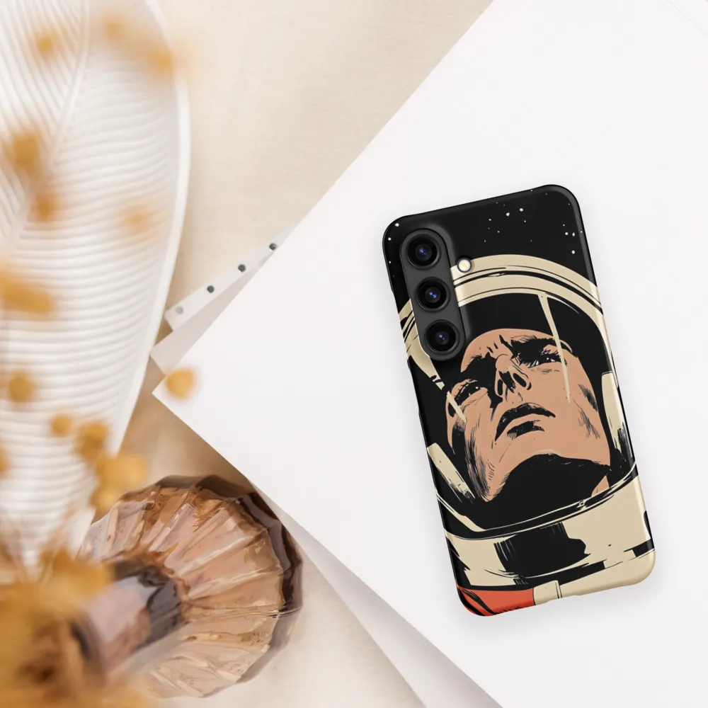 Gaze of the Astronaut | Phone Case |  S24 | Snap Case | Matte