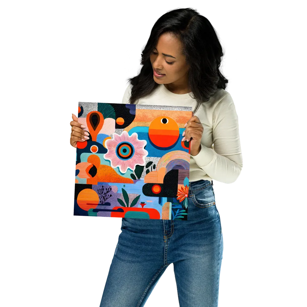 Blooming Geometry 
 Poster | 12″x 12″