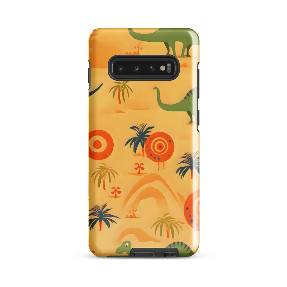 Dinosauria Delight: A Colorful Prehistoric Adventure | Phone Case |  S10 Plus | Tough Case | Glossy