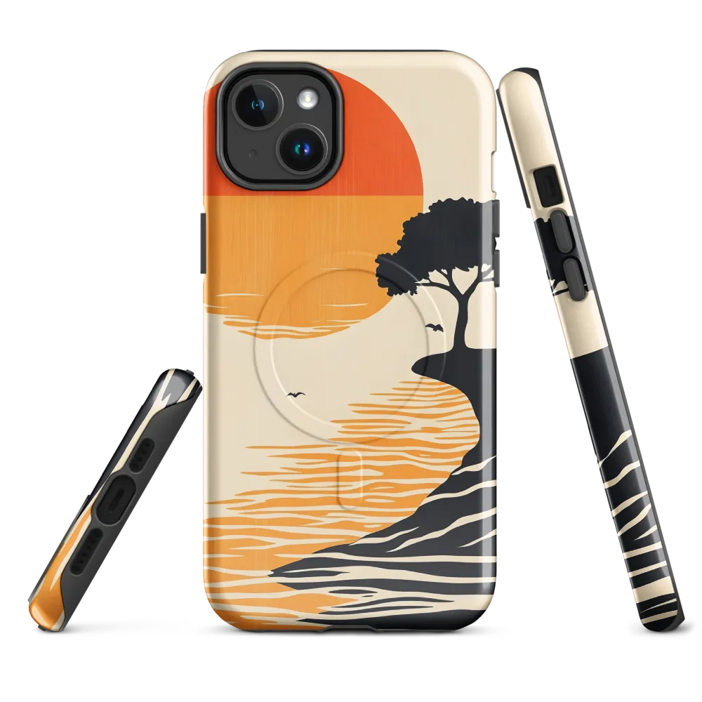 Serene Sunset | Phone Case |  14 Plus | MagSafe® Tough Case | Glossy