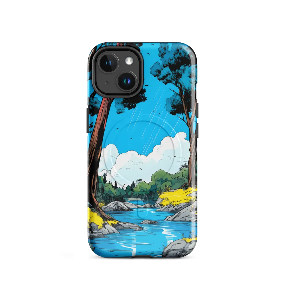 Tranquil River in a Comic Landscape