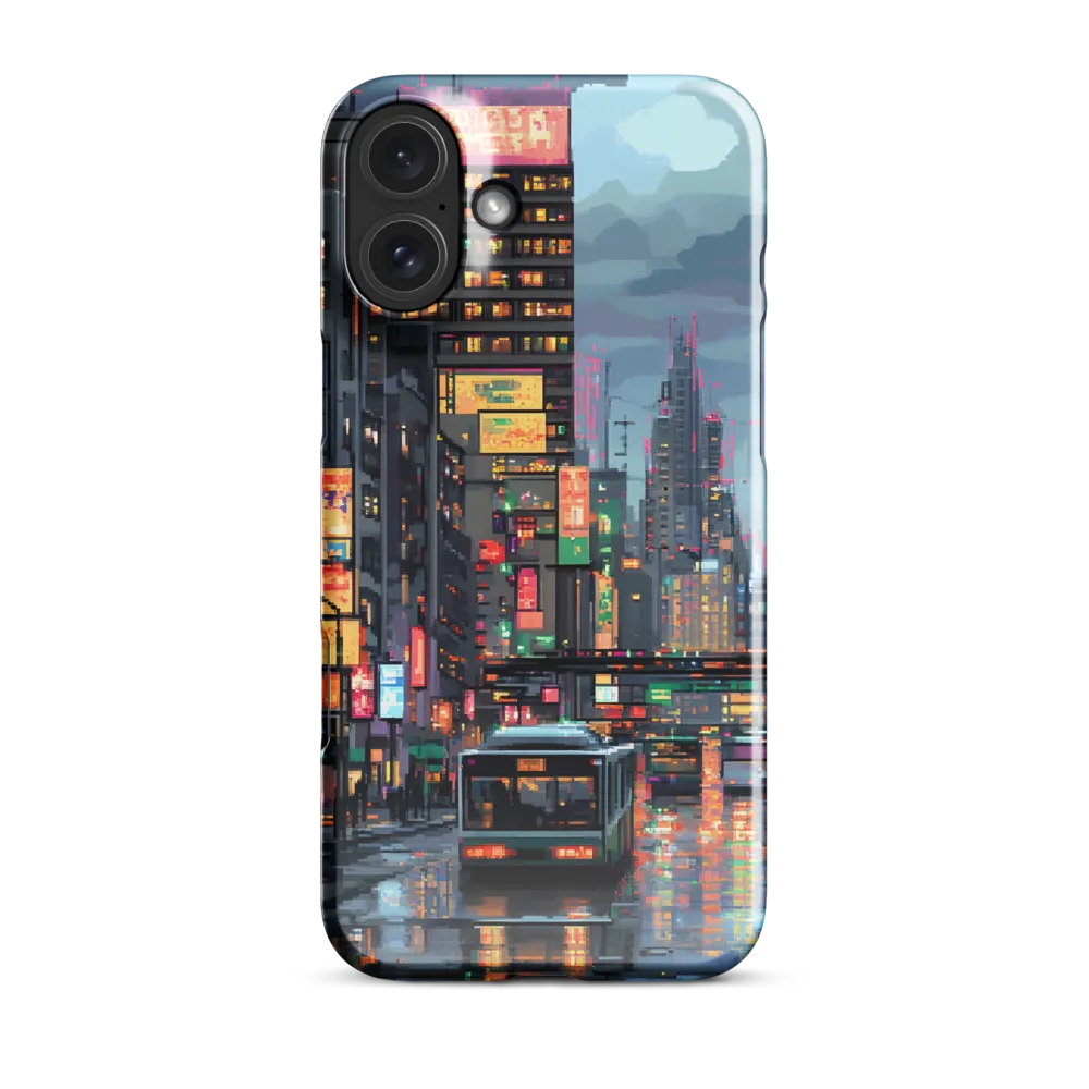 Neon Dreams: A Pixelated Urban Night