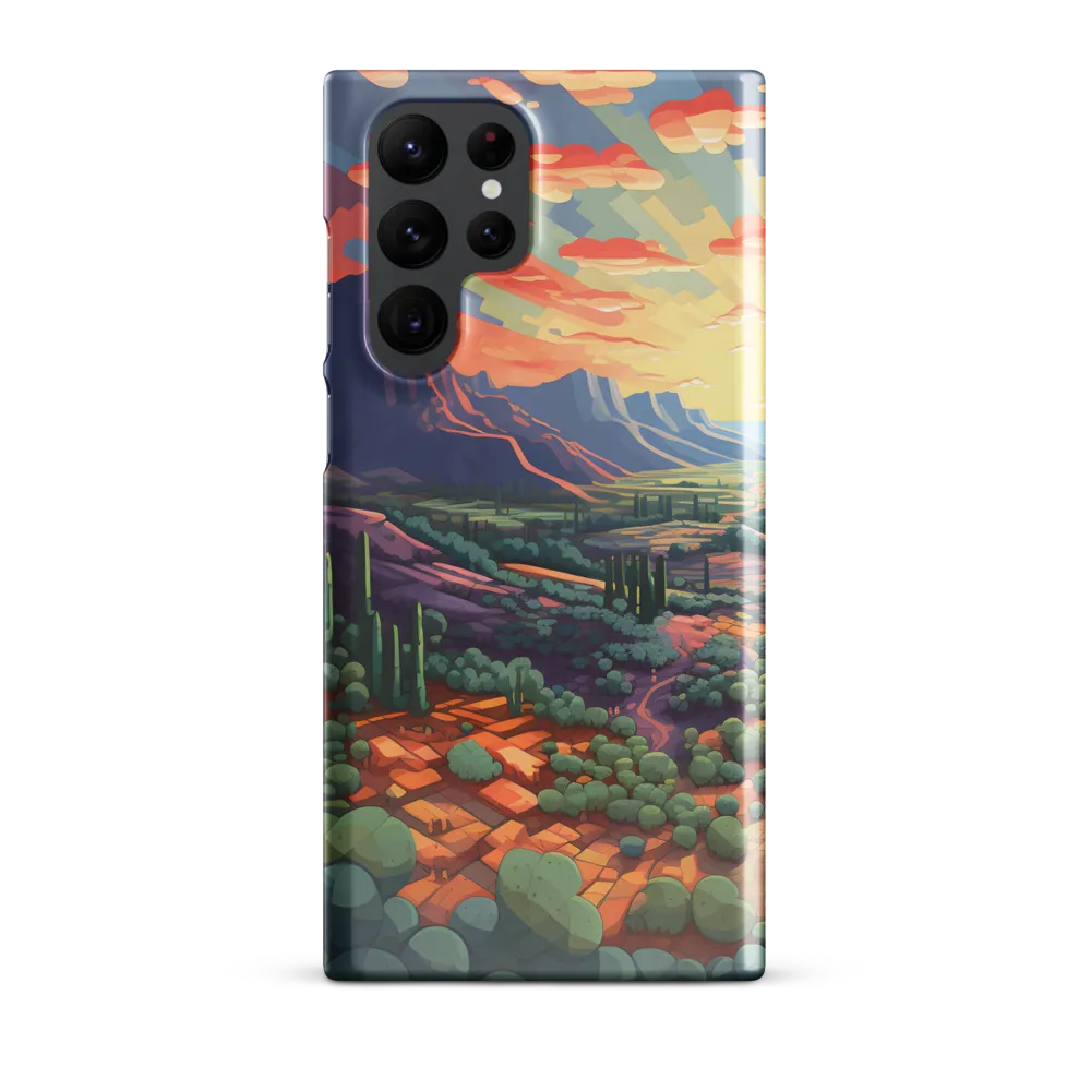 Desert Serenity at Dusk | Phone Case |  S22 Ultra | Snap Case | Glossy