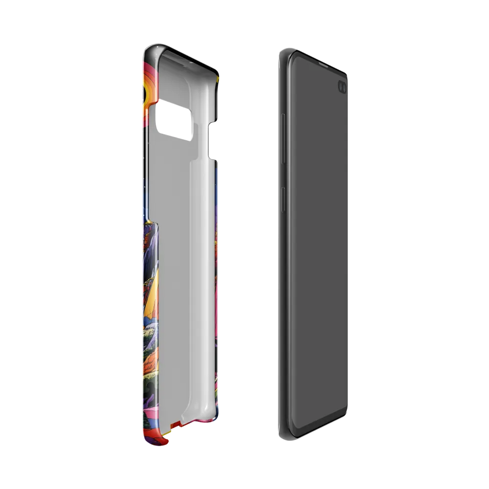 Galactic Wonders: A Journey Through an Alien Landscape | Phone Case |  S10 | Snap Case | Glossy