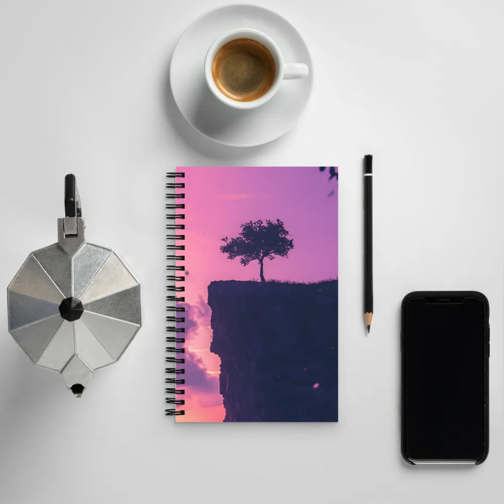 Solitude on the Edge | Spiral Notebook