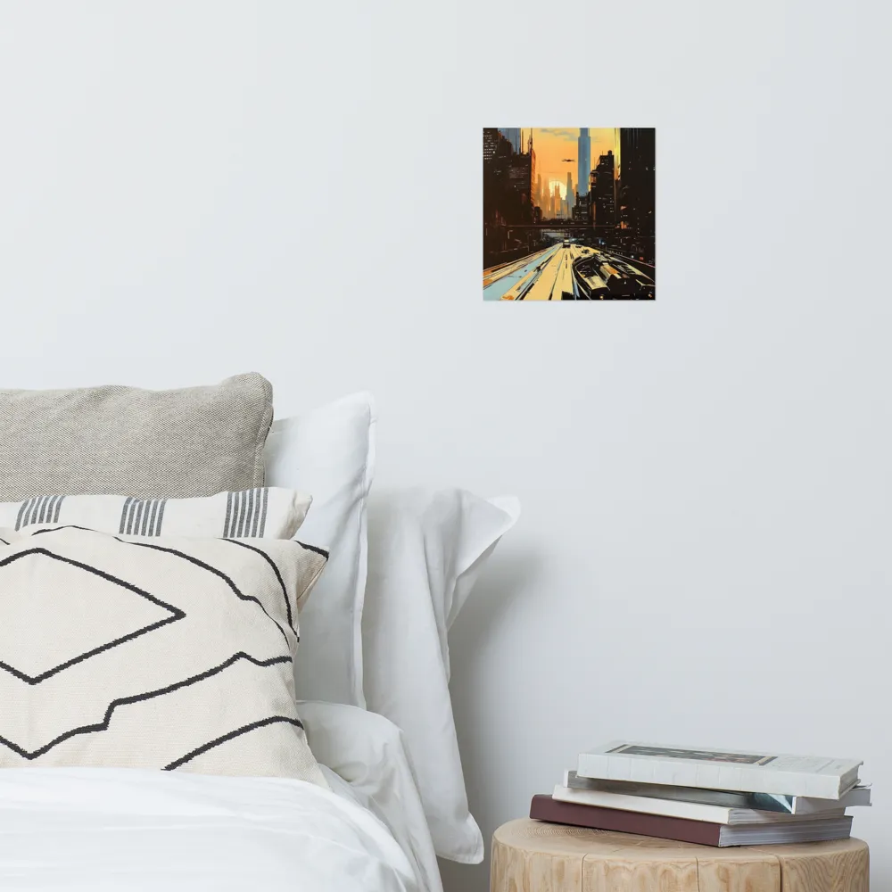 Metro Nexus: A Futuristic Cityscape | Poster | 10″×10″