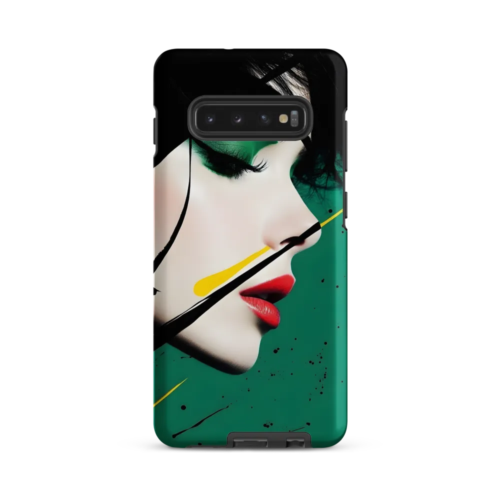 Emerald Profile with Ink and Yellow Accent