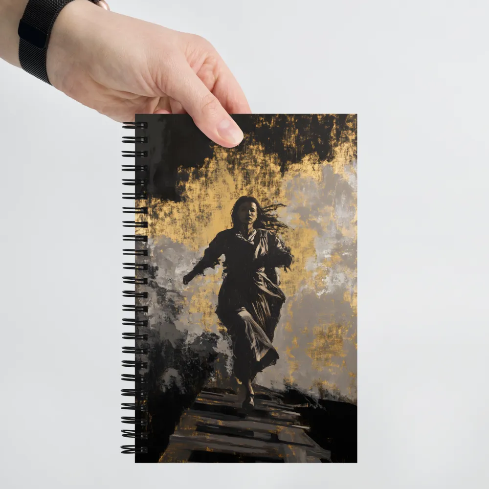 The Golden Escape | Spiral Notebook