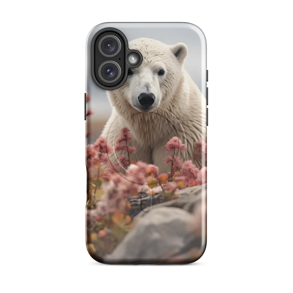 Curiosity Among Blooms: The Polar Bear
