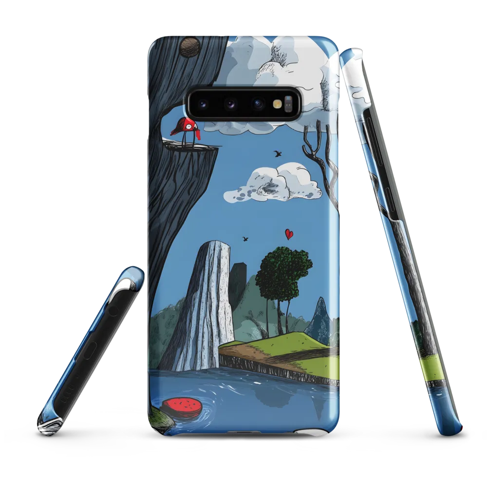 Whimsical Cliffside Reflections | Phone Case |  S10 Plus | Snap Case | Glossy