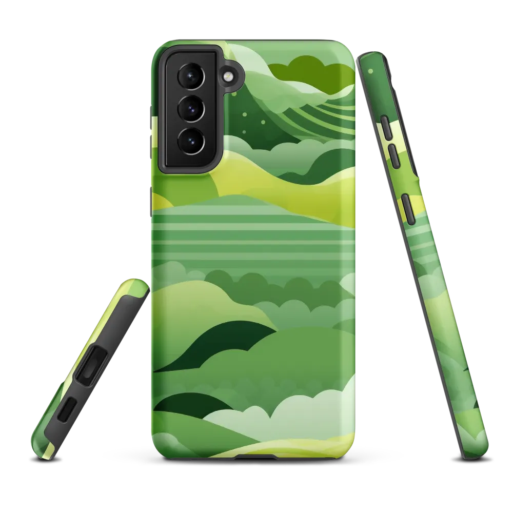 Tranquility in Green Waves
