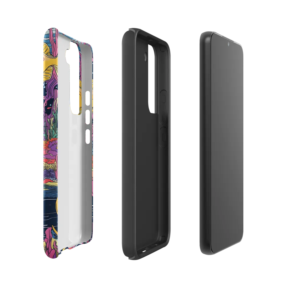 Underwater Dreamscape: A Playful Encounter | Phone Case |  S22 | Tough Case | Matte