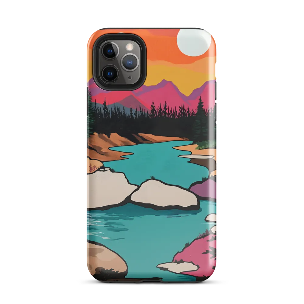 Dual Suns Over Serene Waters | Phone Case |  11 Pro Max | Tough Case | Glossy