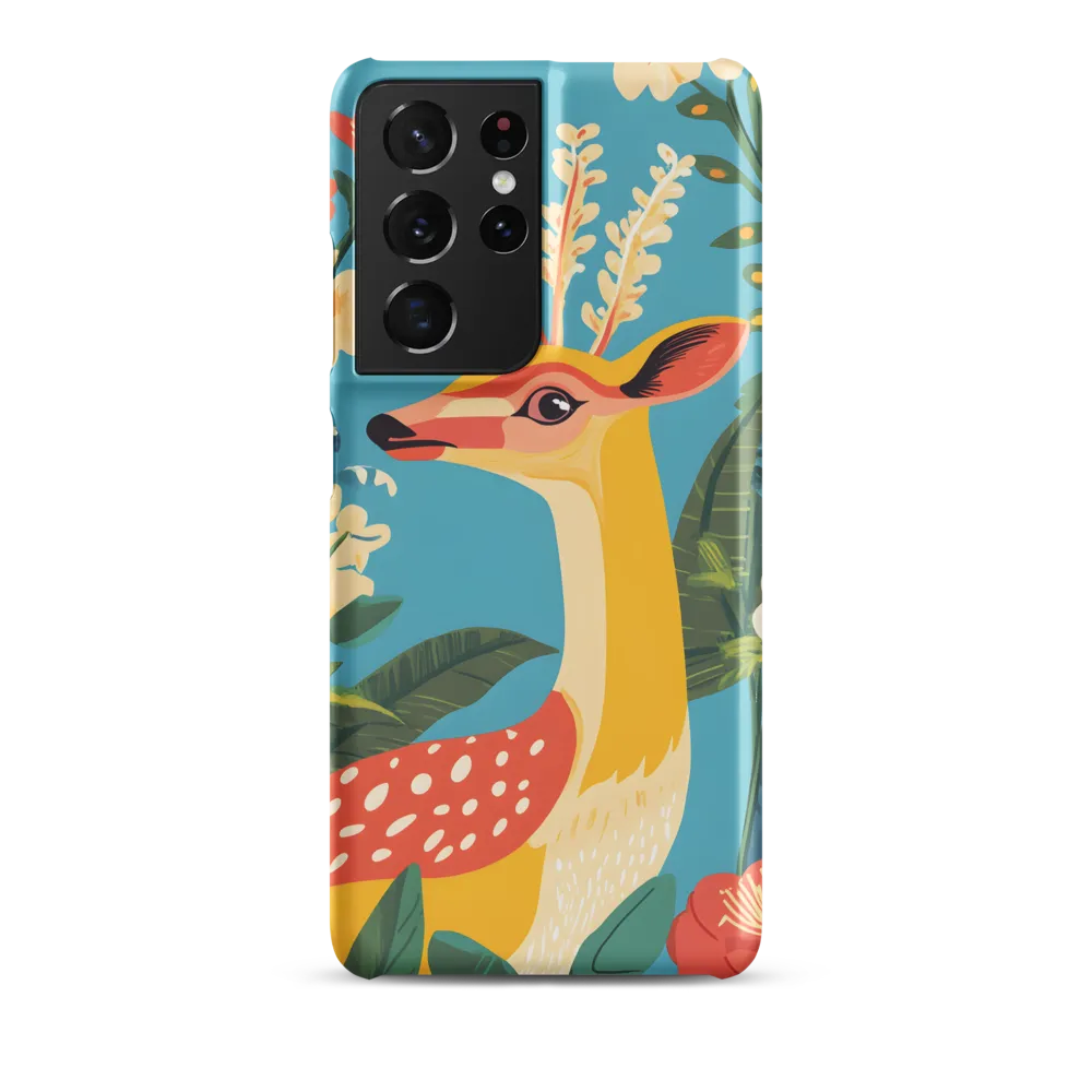 Serene Majesty: A Vibrant Deer Amidst Flora