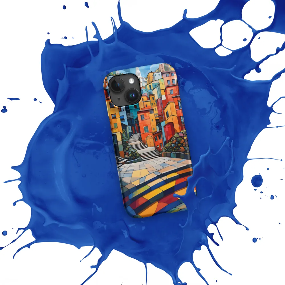 Vibrant Village: A Cubist Journey