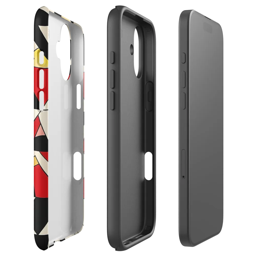 Dynamic Geometric Harmony | Phone Case |  16 Plus | Tough Case | Matte