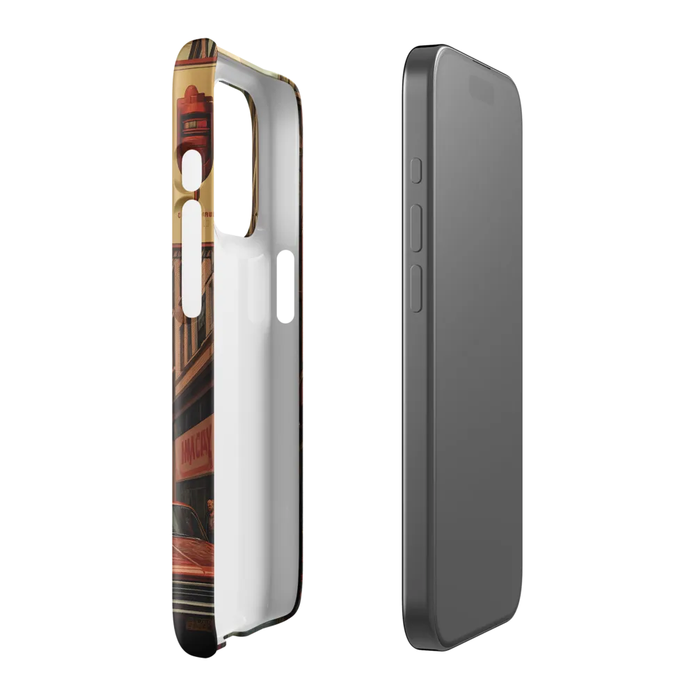 Nostalgic Cityscape: Reflections of a Forgotten Era | Phone Case |  15 Pro | Snap Case | Glossy