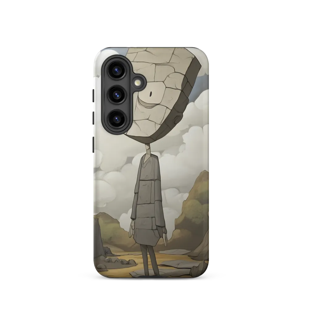 Whimsical Stone Figure in a Rocky Landscape | Phone Case |  S24 | Tough Case | Matte