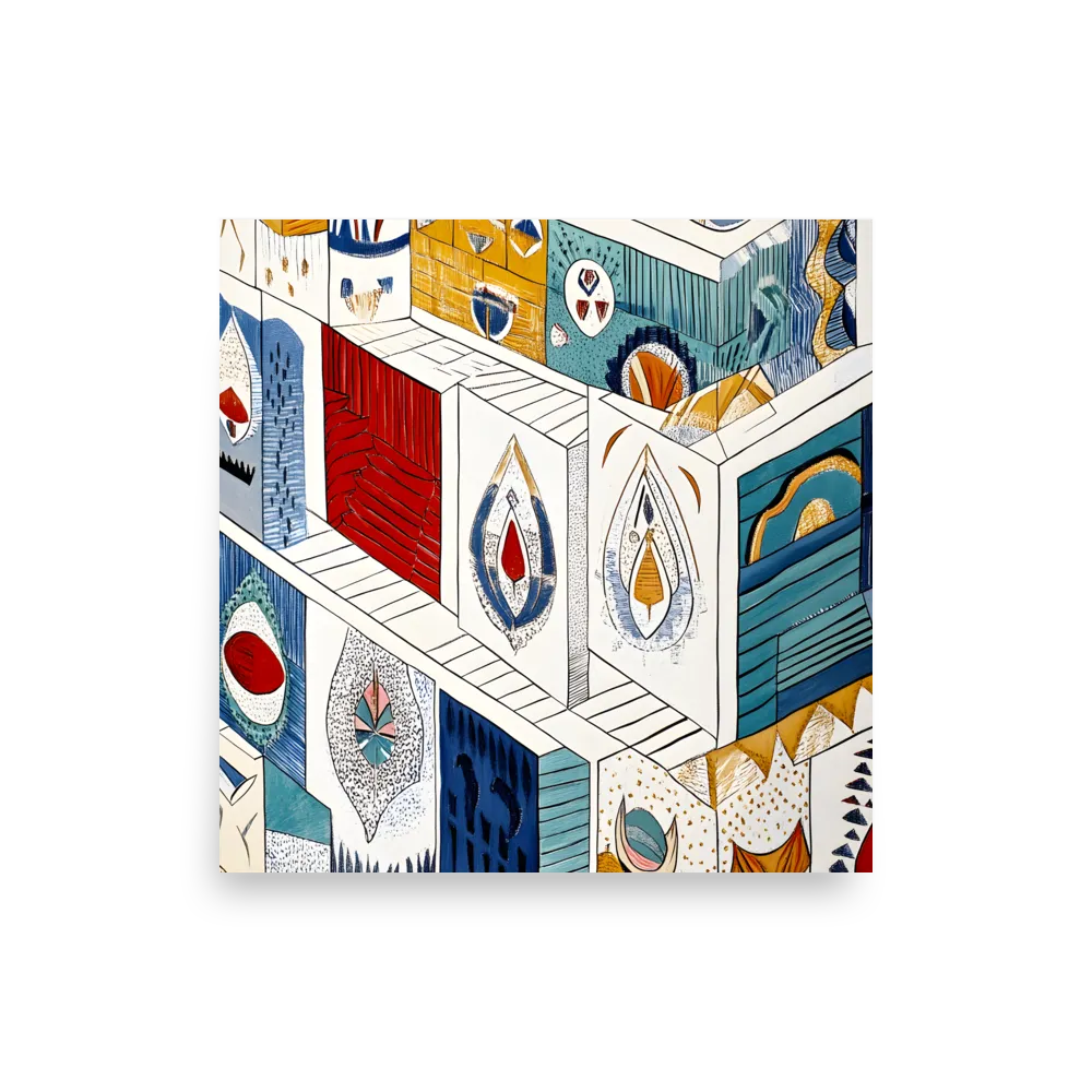 Symphony of Geometric Harmony | Poster | 18″×18″
