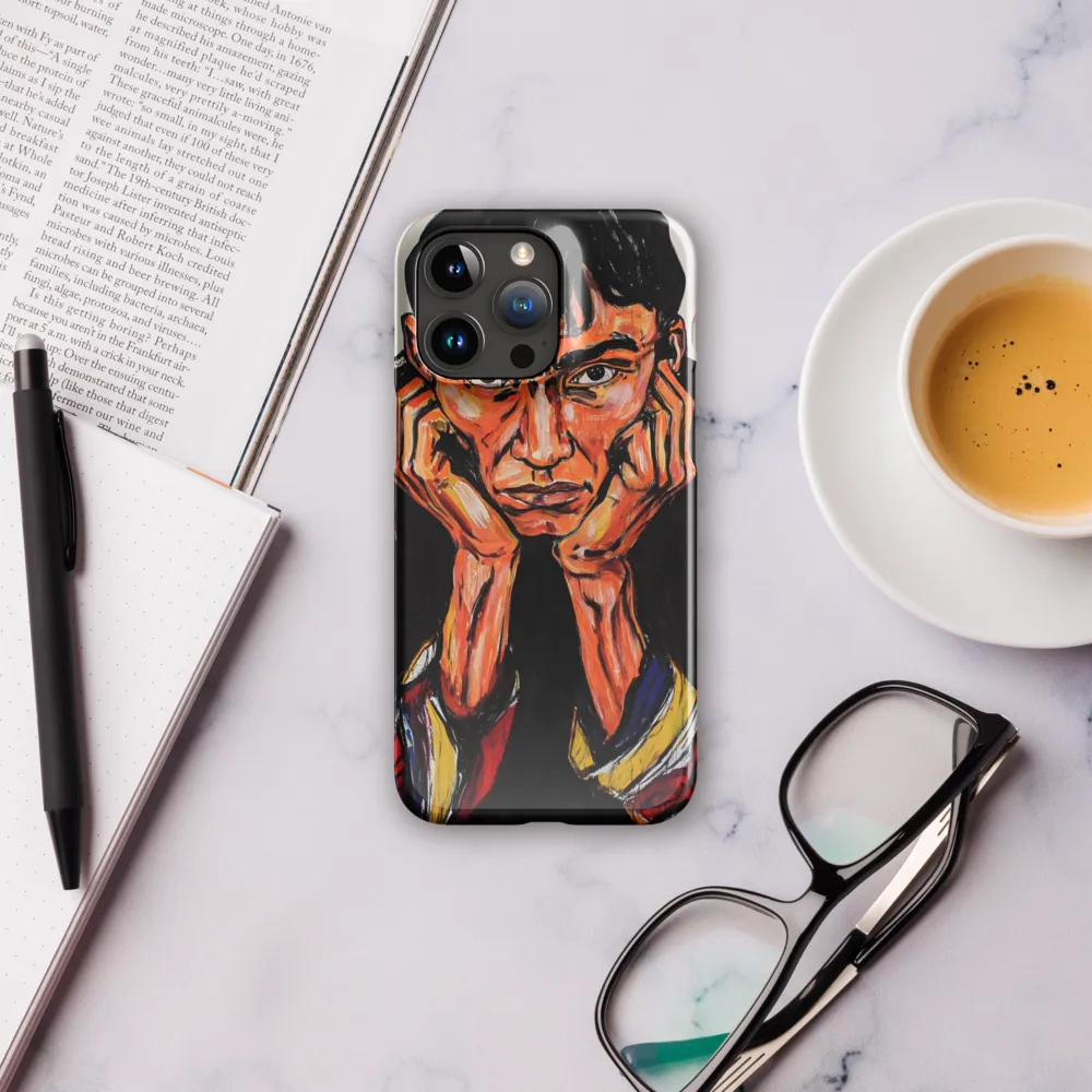 Contemplative Intensity: An Expressionist Portrait