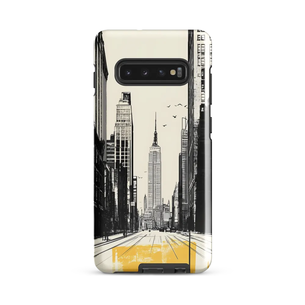 Urban Serenity: Empire State Reflection | Phone Case |  S10 Plus | Tough Case | Glossy