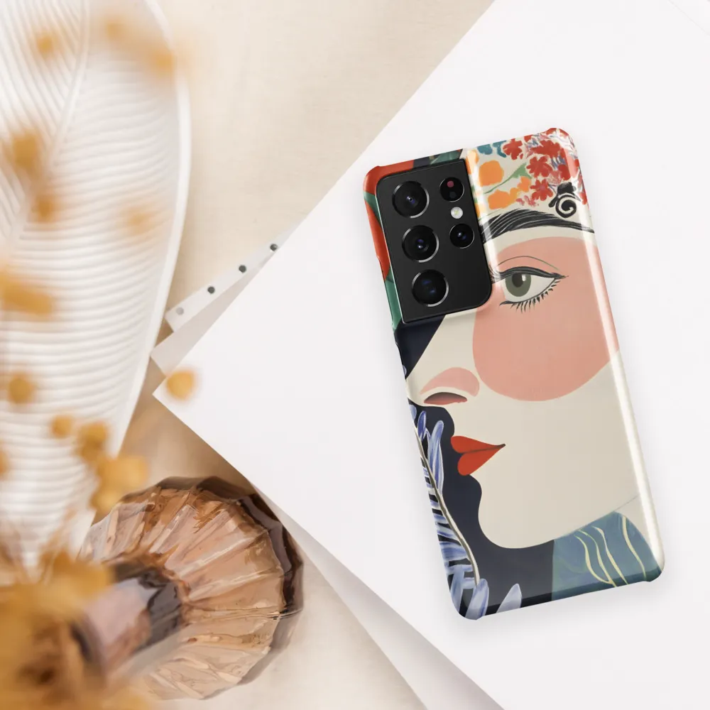 Floral Serenade: A Modern Portrait