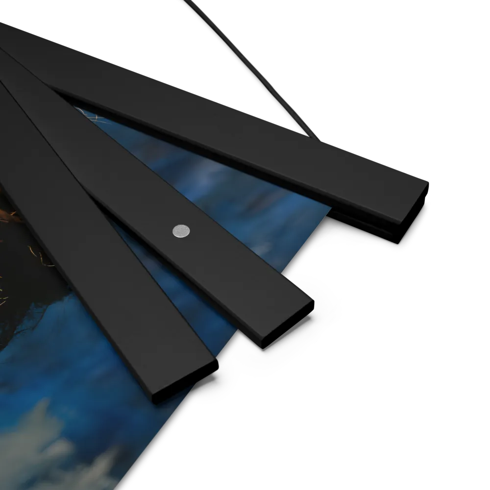 Whispers of Tranquility | Poster With Black Wood Hanger | 10″×10″