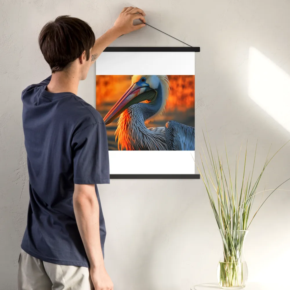 Elegance of the Pelican at Sunset