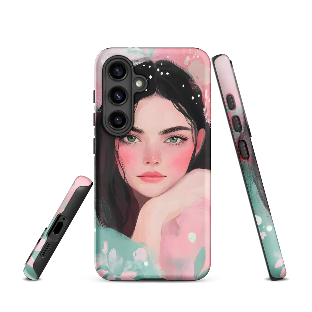 Mint & Rose — Portrait in Pastel Washes