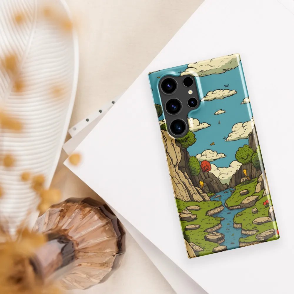 Whimsical Serenity: A Canyon Landscape