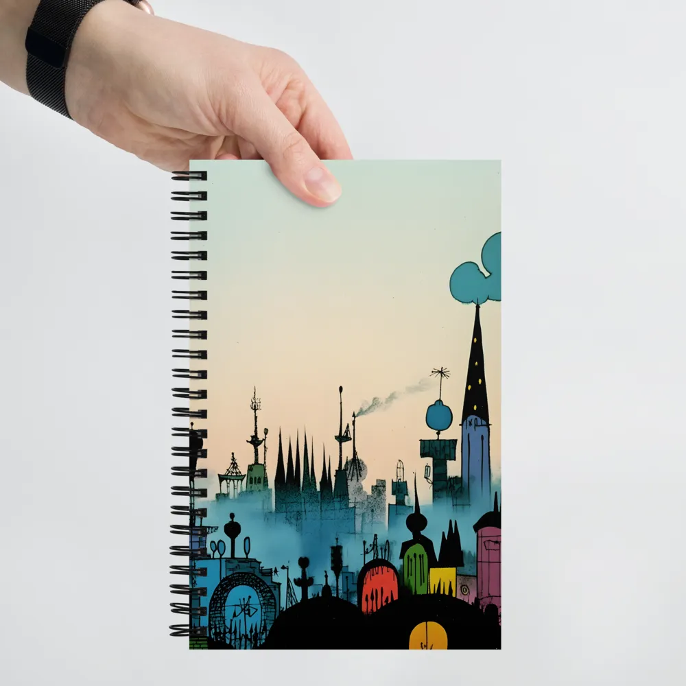 Whimsical Cityscape | Spiral Notebook