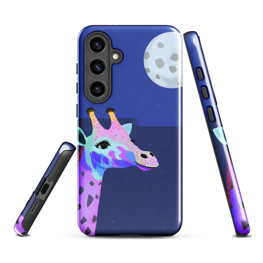 Whimsical Giraffe Under the Stars
