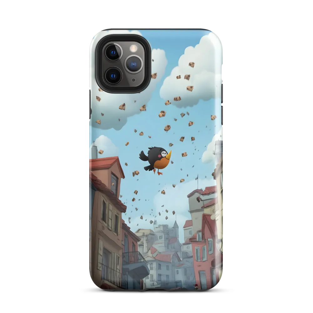 A Whimsical Flight Through Bread and Sky | Phone Case |  11 Pro Max | Tough Case | Glossy