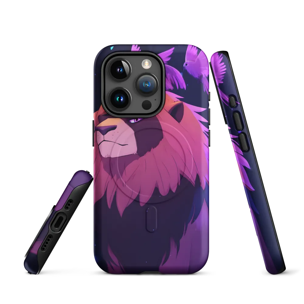 Regal Serenity: The Majestic Lion | Phone Case |  15 Pro | MagSafe® Tough Case | Matte