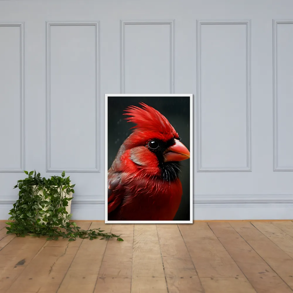 The Bold Cardinal | Poster with White Frame | 24″×36″