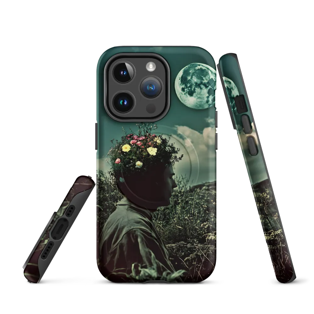 Moonlit Blossom | Phone Case |  14 Pro | MagSafe® Tough Case | Matte