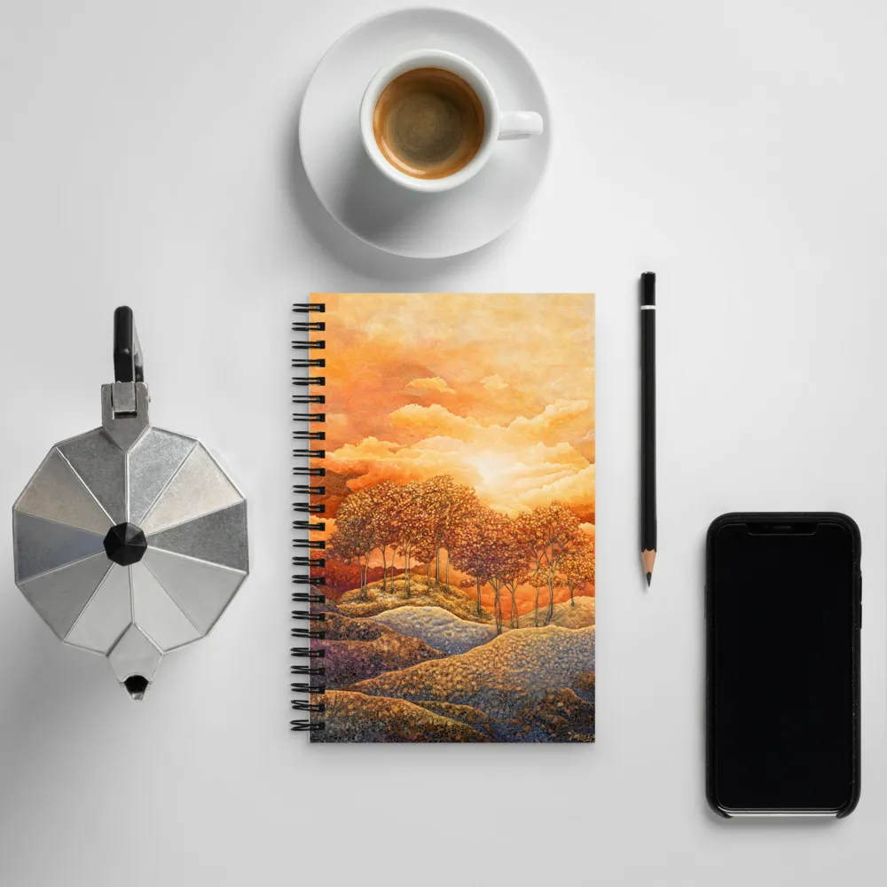 Golden Twilight | Spiral Notebook