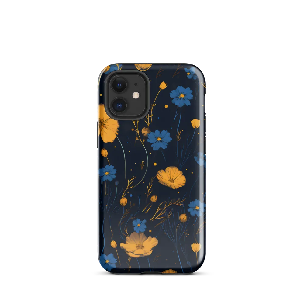 Nocturnal Blossoms | Phone Case |  12 mini | Tough Case | Glossy