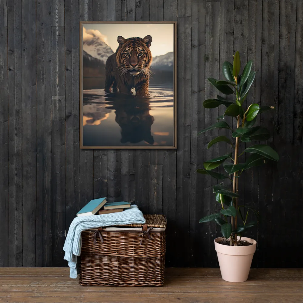 Majestic Reflection: The Tiger's Domain