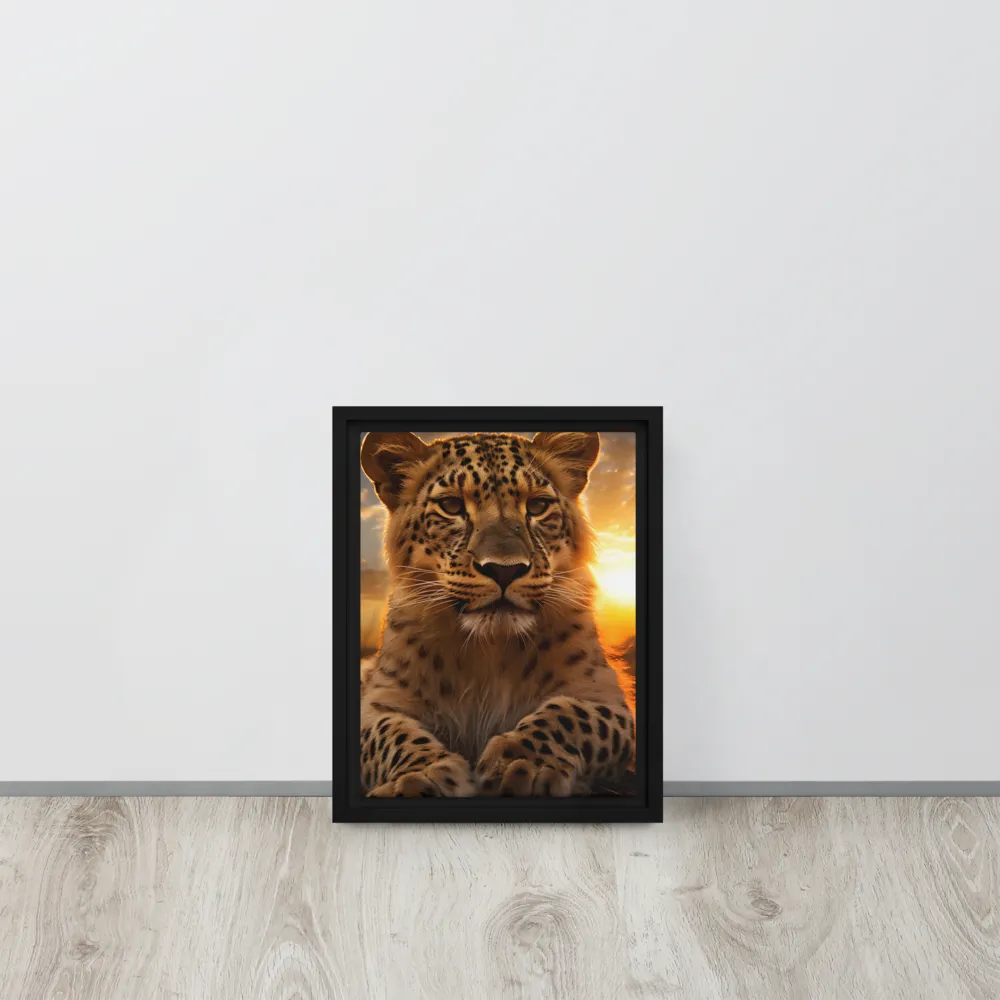 Regal Presence: The Leopard at Sunset