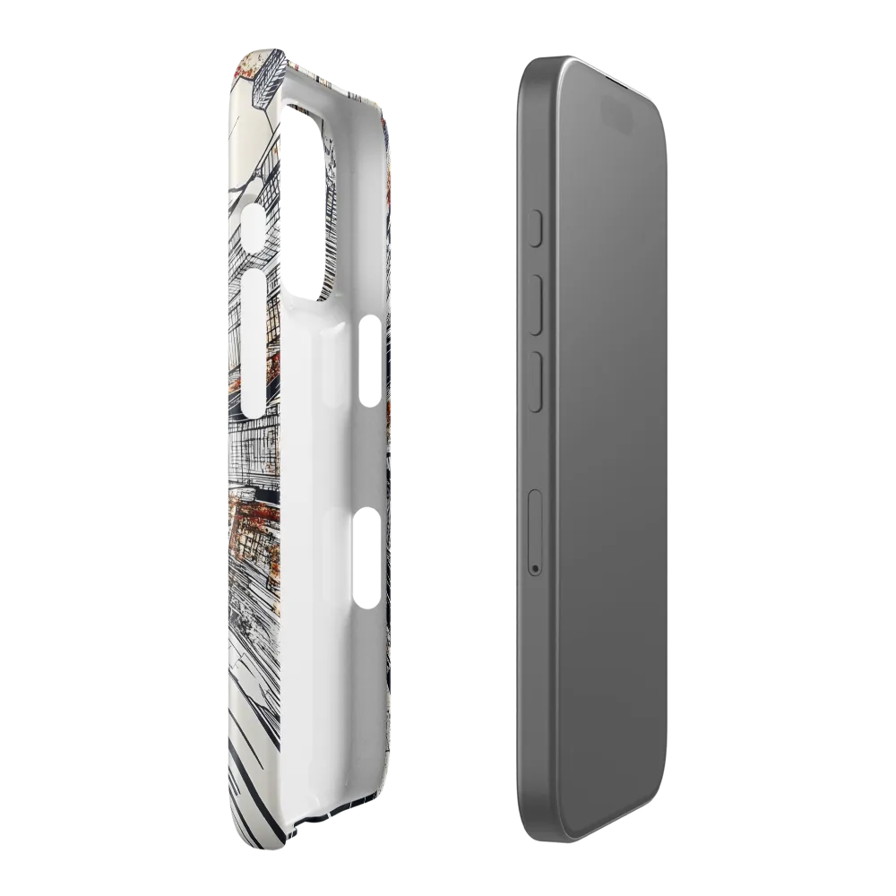 Urban Symphony: Aerial View of Life | Phone Case |  16 Pro | Snap Case | Glossy