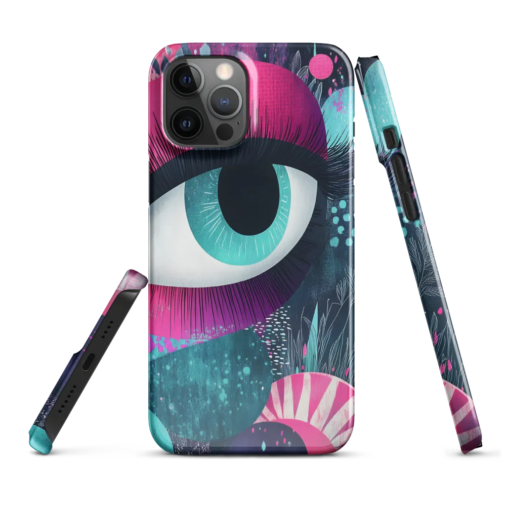 Iris in Magenta and Teal