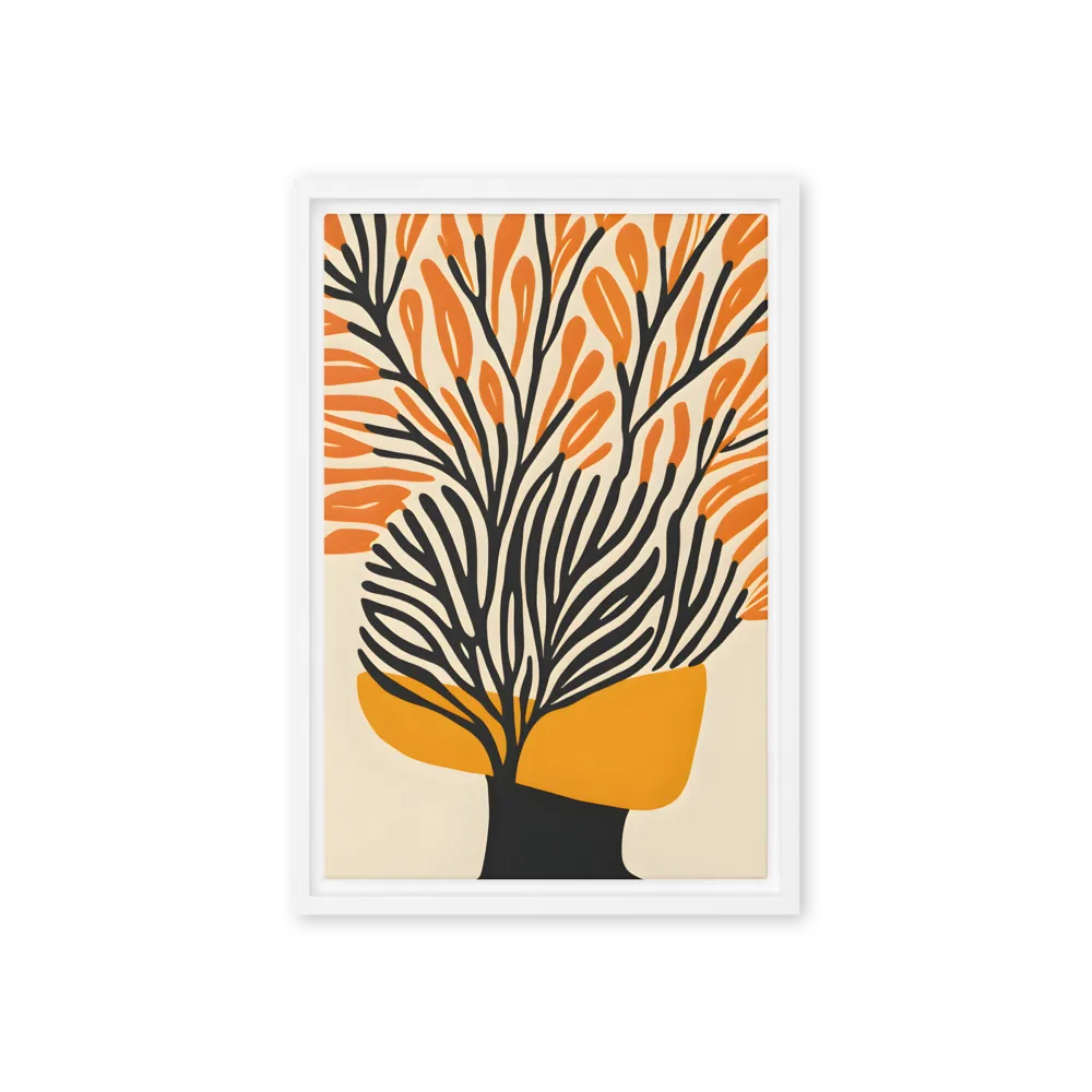 Mind Growth Abstract 
 Canvas with White Frame