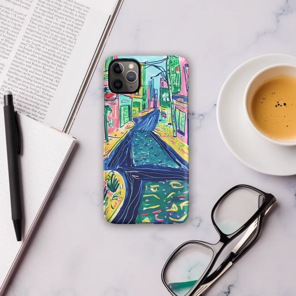 Dreamy Street in Vibrant Hues