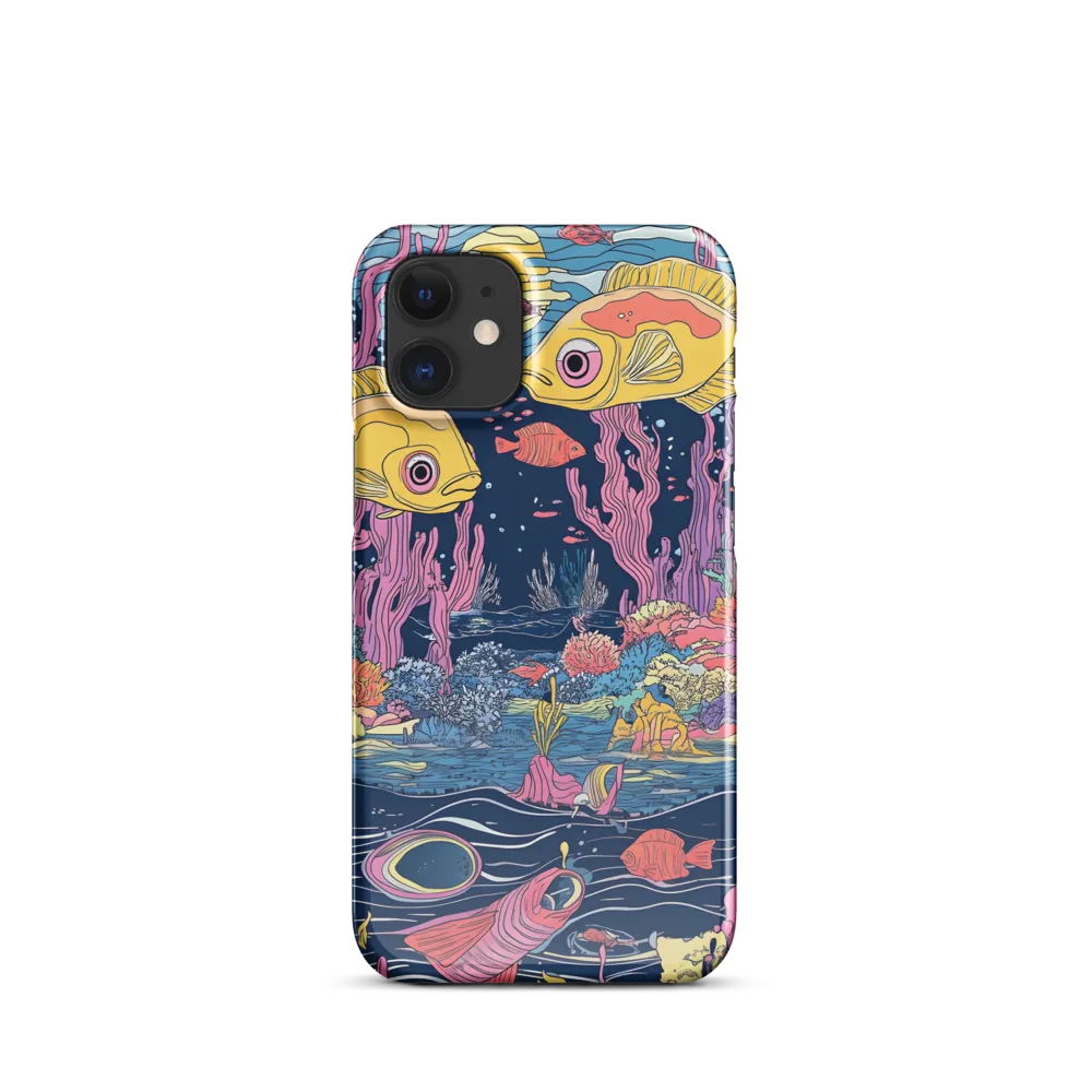 Underwater Dreamscape: A Playful Encounter | Phone Case |  12 Mini | Snap Case | Glossy