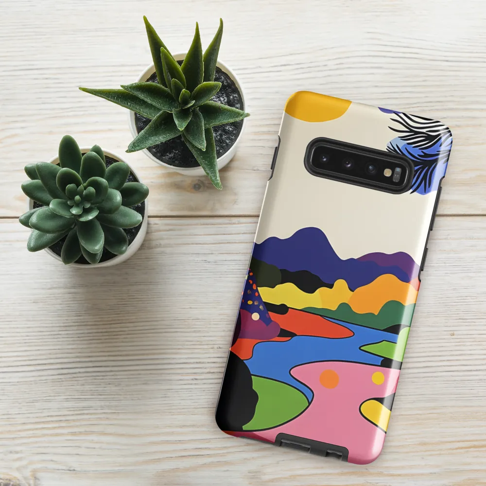 Whimsical Landscape in Color | Phone Case |  S10 Plus | Tough Case | Glossy