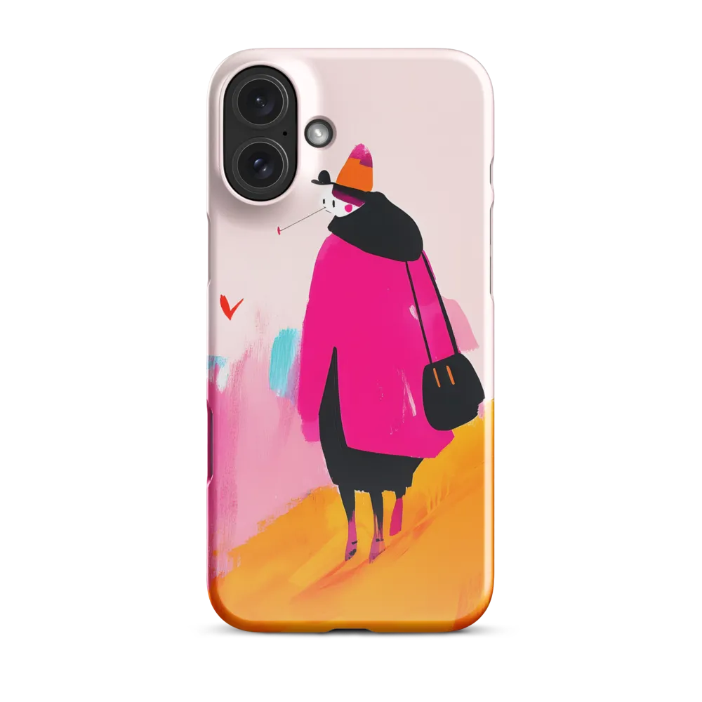 Wanderer in Pink | Phone Case |  16 Plus | Snap Case | Glossy